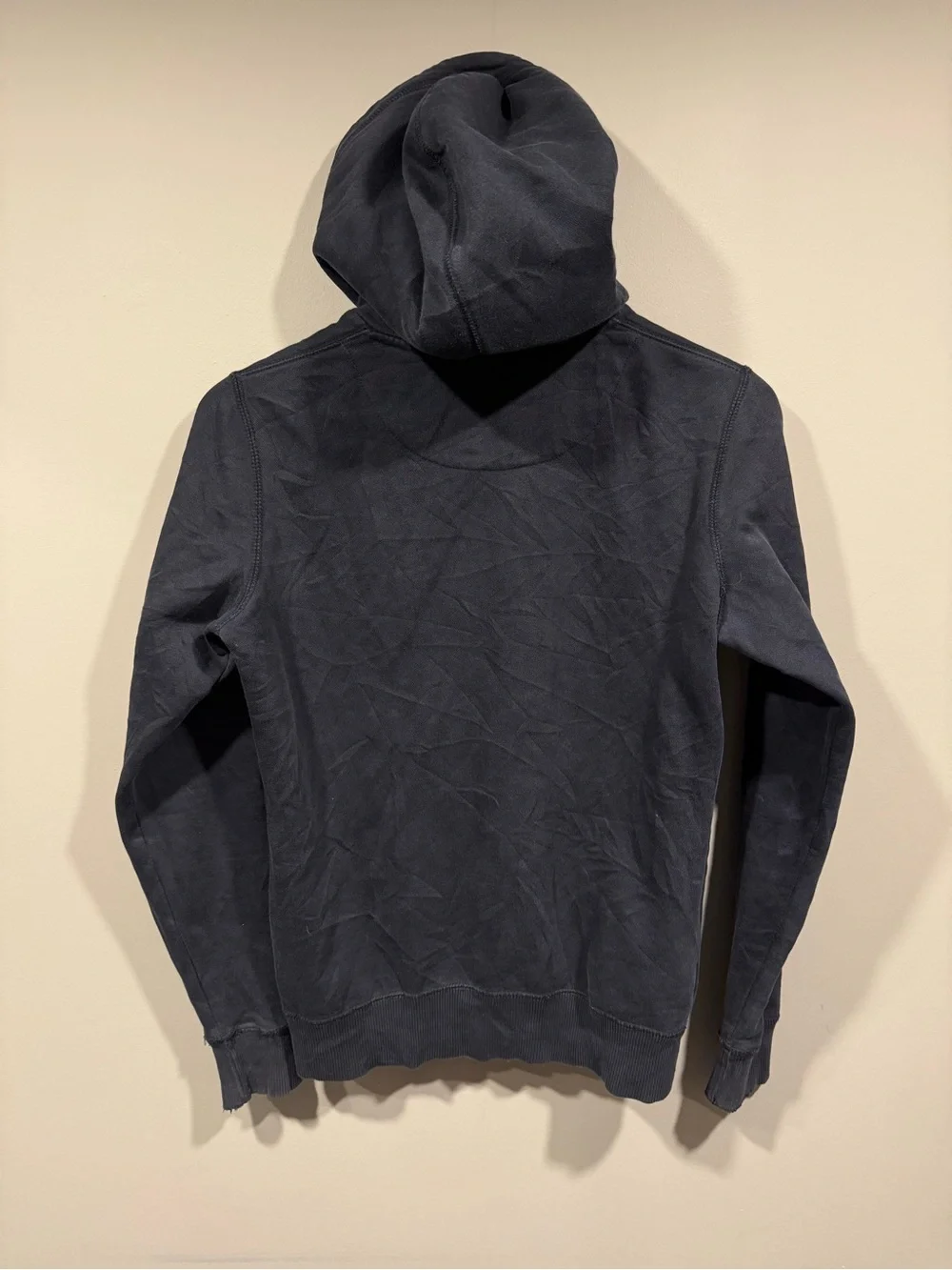Nike womens Dark Black Full-Zip Hooded Sweater Mens Small